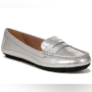 Life Stride Metallic Silver Loafers